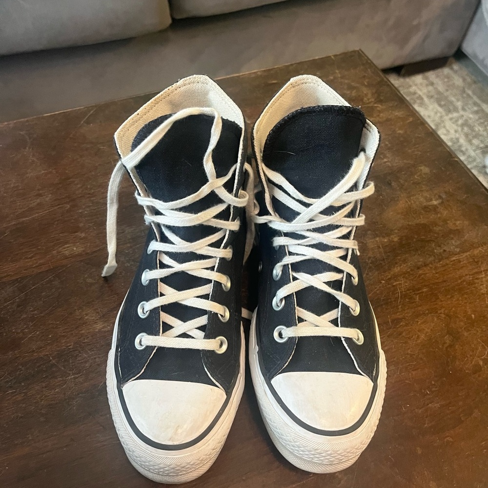 Converse All Star platform women’s 5.5 high tops cons Chuck Taylor